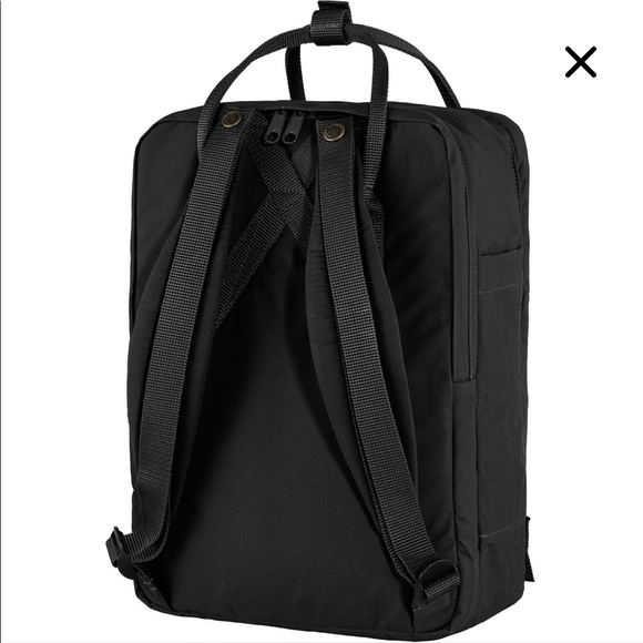 Fjallraven Classic Kanken 17 Inch Laptop Backpack Bag - Black main image 6